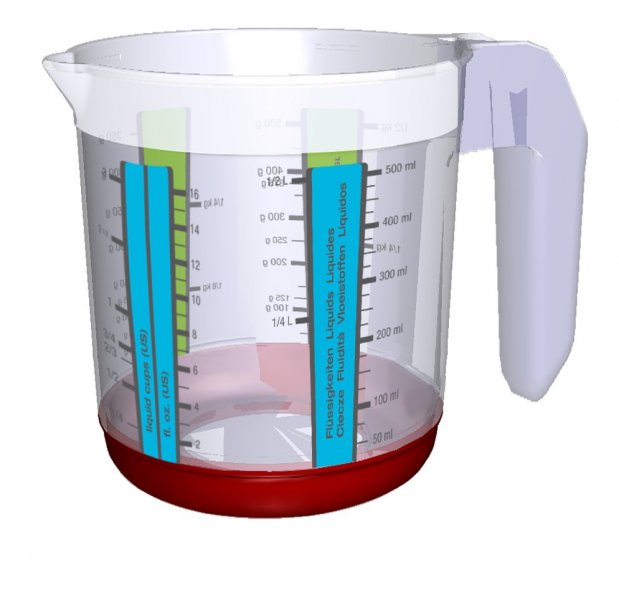 Odměrka protiskluzová - massimo 0,5l