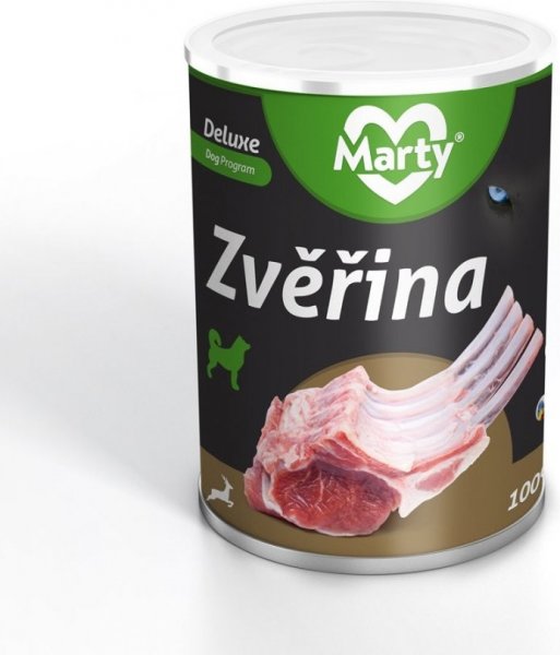 Marty pro psy DeLuxe zvěřina 800 g