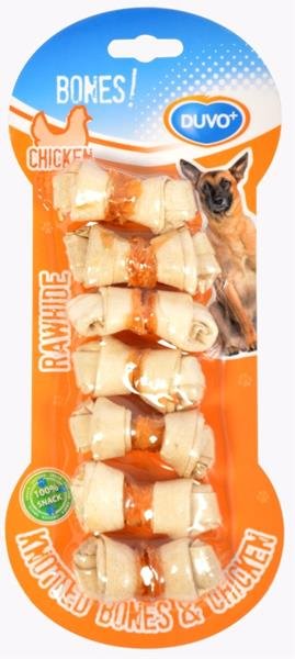 Duvo+ Bones! bůvolí kost s kuřecím masem, 7ks