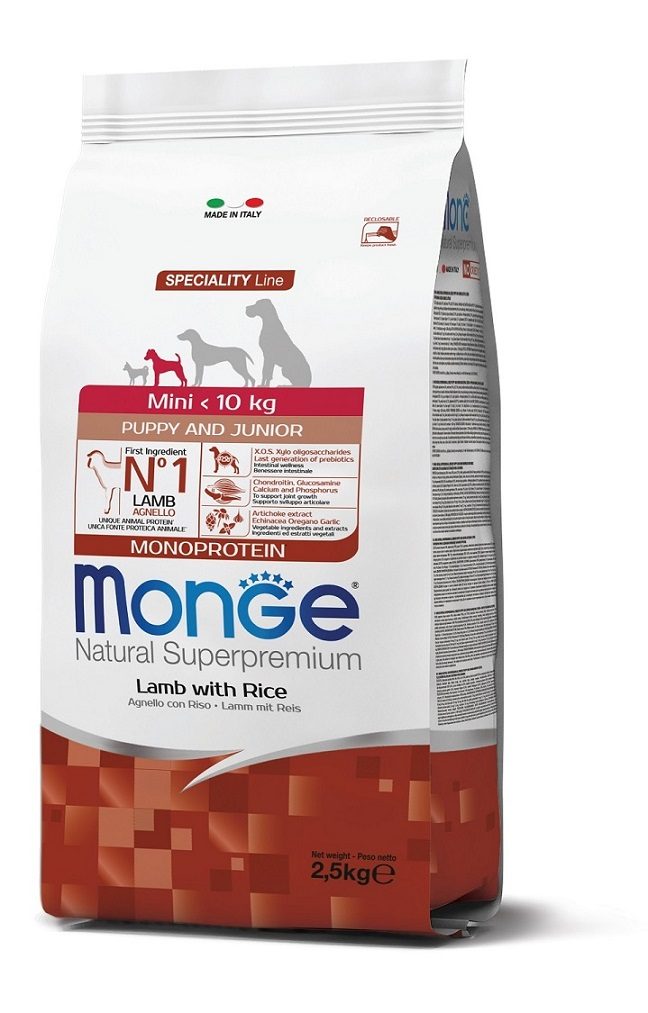 Monge Dog Mini Puppy & Junior Lamb & Rice 2,5 kg