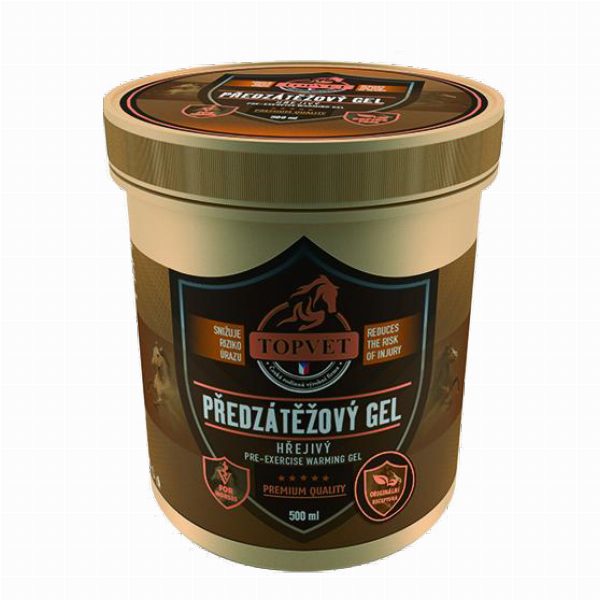 Předzátěžový gel hřejivý pro koně 500ml