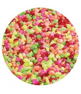 Písek akvarijní Neon duhový Flamingo 1 kg, 4 -7 mm