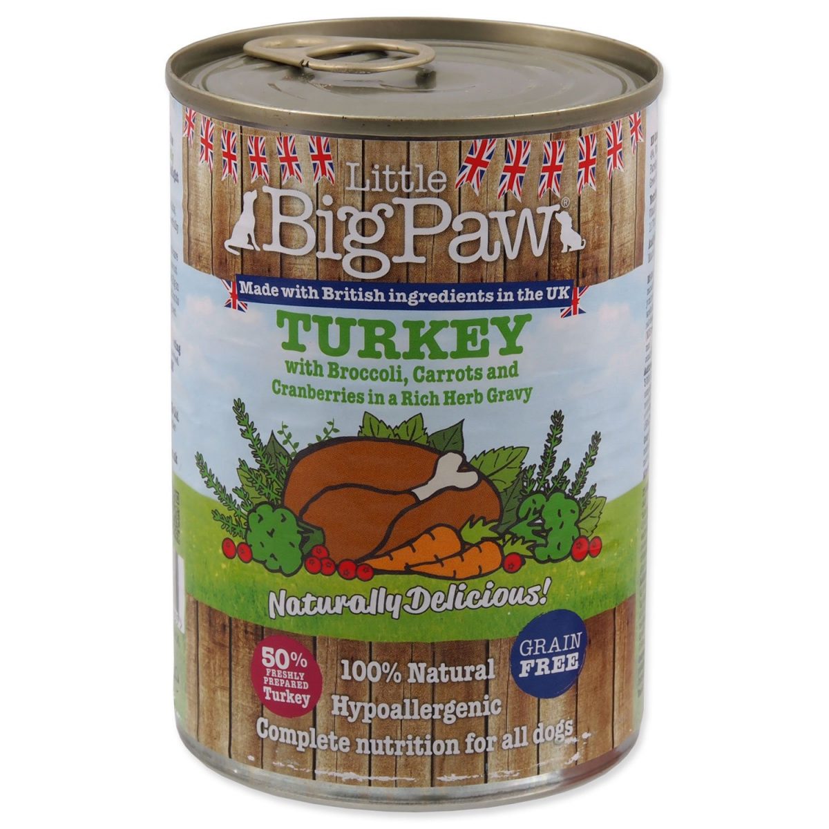 Konzerva LITTLE BIGPAW krůta 390g