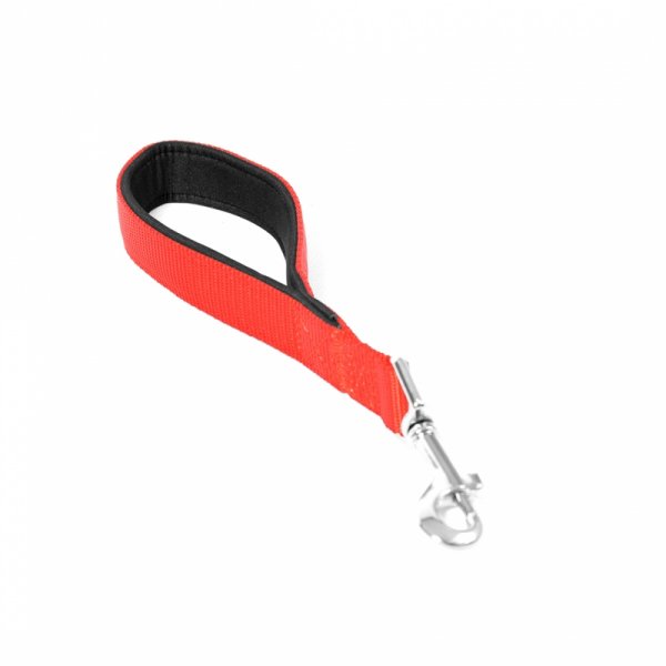 Vodítko nylon krátké Červená DUVO+ 2,5 x 30 cm
