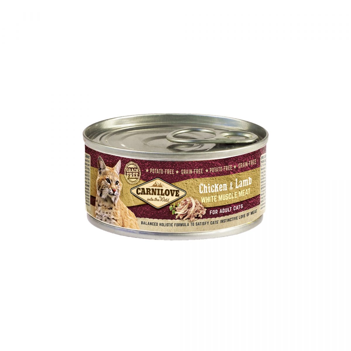Konzerva CARNILOVE Chicken & Lamb for Adult Cats 100 g