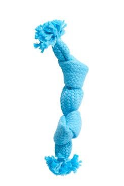 Hračka pes BUSTER Pískací lano modrá, 23 cm, S