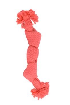 Hračka pes BUSTER Pískací lano, růžová, 23 cm, S