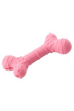 Hračka pes BUSTER Flex Bone, růžová 16cm