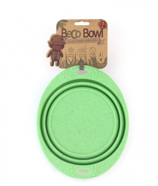 Miska pro psa, cestovní, BecoBowl Travel-green M, EKO