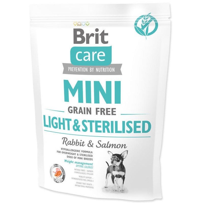 Brit Care dog Mini GF Light/sterilised 400g