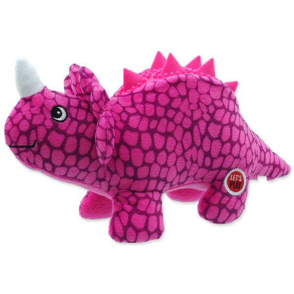 Hračka LET`S PLAY dinosaurus fialový 25 cm 1ks