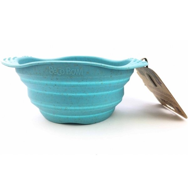 Miska pro psa, cestovní, BecoBowl Travel-blue M, EKO