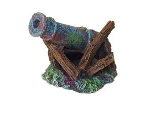 Tatrapet dělo 9,5 x 6,5 x 6,5 cm akvarijní dekorace