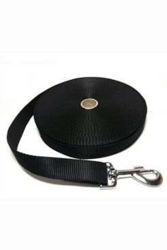 Vodítko DINOFASHION stopovací popruh černé 5m/2,5cm