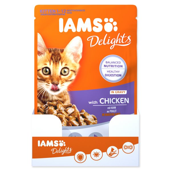 Kapsička IAMS Kitten Delights Chicken in Gravy 85g
