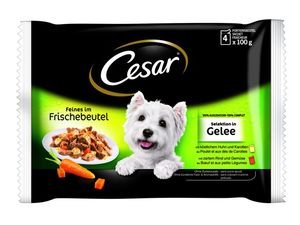 Cesar Selection kapsa výběr v želé 4x100g