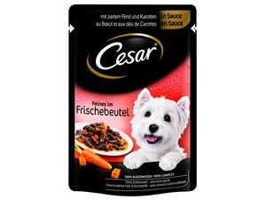 Cesar hovězí se zeleninou kapsička 100 g