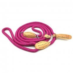 Doodlebone stahovací lanové vodítko, růžové, velikost 1,3m