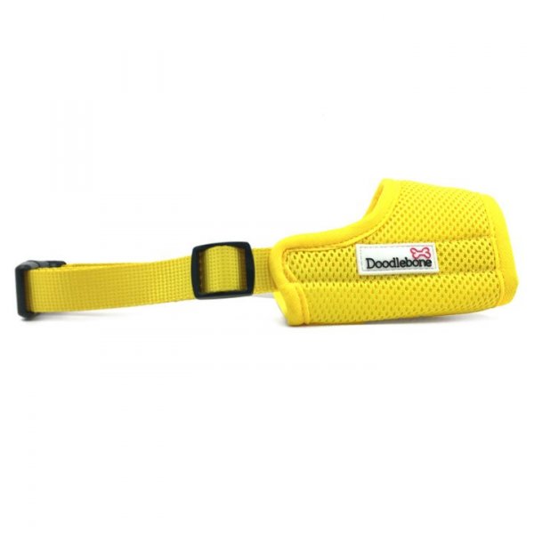 Doodlebone náhubek, Airmesh, žlutý, velikost M