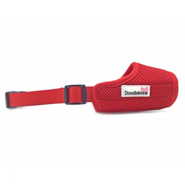 Doodlebone náhubek, Airmesh, červený, velikost XL