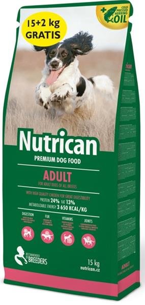 Nutrican Adult 15 kg + 2 kg zdarma