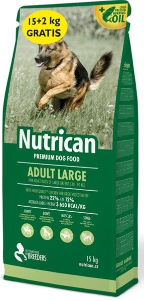 Nutrican Adult Large 15 kg + 2 kg zdarma