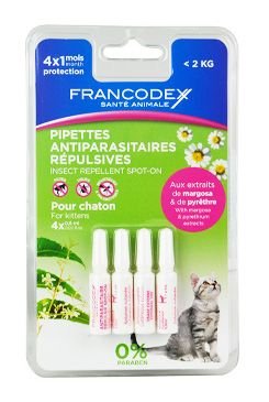 Francodex Pipeta repelentní kotě 4x0,6ml new