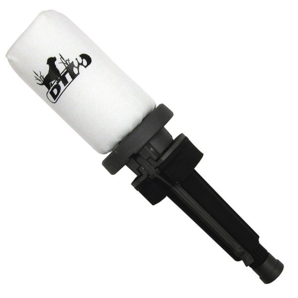 Vrhač pešků D. T. System Super Pro Dog Training Dummy Launcher - S peškem  bílá