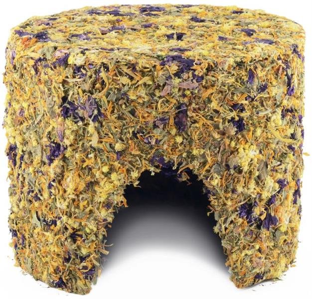 HamStake Bylinkový domek s květy-velký 22x18cm, díra 7,5cm