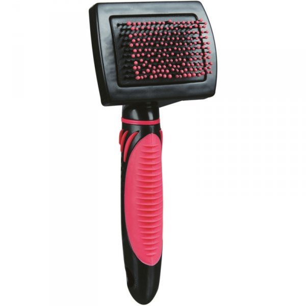 Jemný kartáč finišák pro kočky, plastový 7 x 16 cm