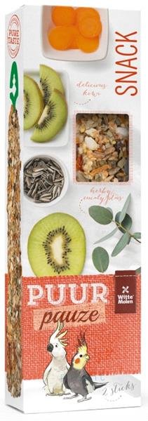 PUUR pauze pták-tyč. papoušek, kiwi+eukalypt 140 g