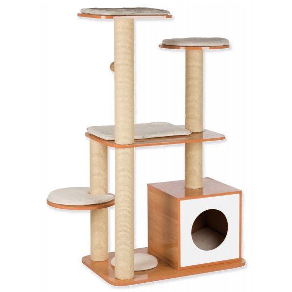 Odpočívadlo TRIXIE Laia wooden hnědo-bílé 120 cm 1ks