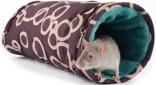 Tunel fretka závěsný Max hnědo-zelený průměr 15 cm, délka 40 cm