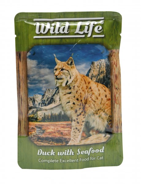Wild Life Cat kachna+plody more 80g
