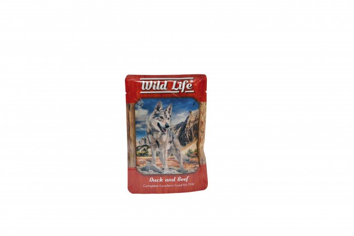 Wild Life Dog kachna+hovezi 80g