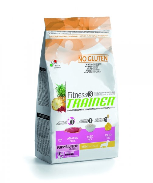 TRAINER Fitness 3 Puppy&Jun.Mini kachna a ryze 2kg