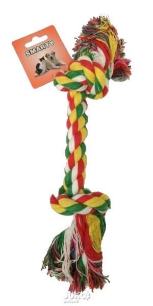 Lano bavlna 2 uzly 15,5 cm