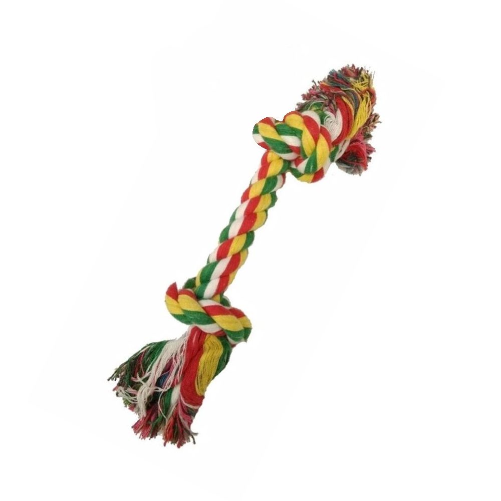 Lano bavlna 2 uzly 38 cm