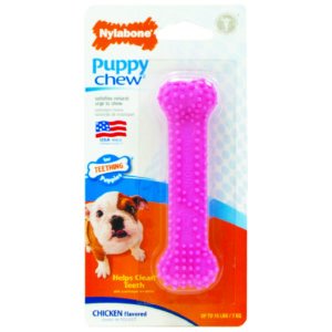 Hračka NYLAB Puppy Teething Dental Chew růžová XS