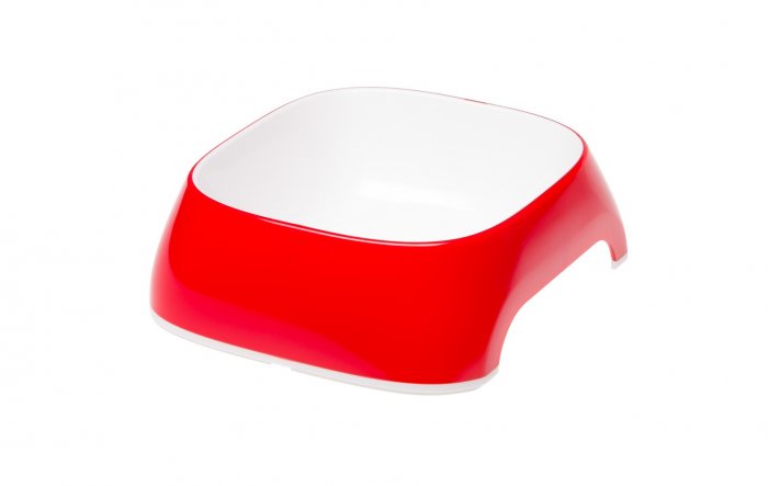 Miska plast GLAM SMALL 0,4l červená FP