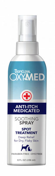 Tropiclean Oxy-Med Anti Itch Spray 236ml