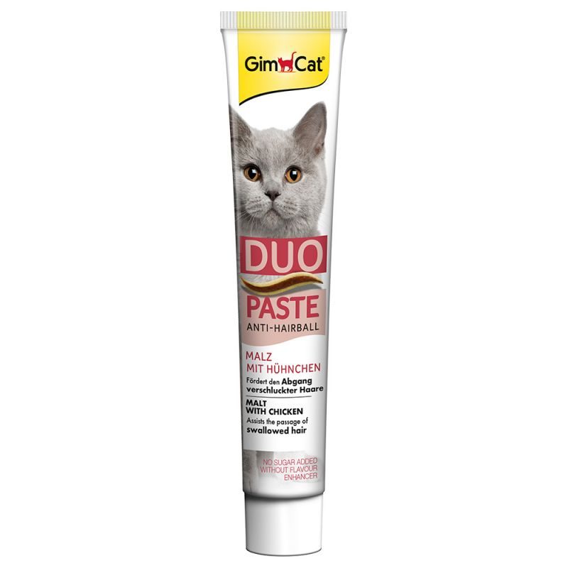 Gimcat Anti-hairball Duo pasta s kuřetem a maltozou 50g