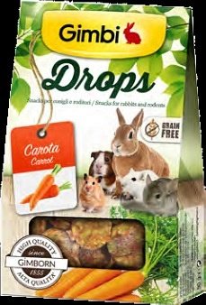 Gimborn Drops pro hlodavce s mrkvi 50g