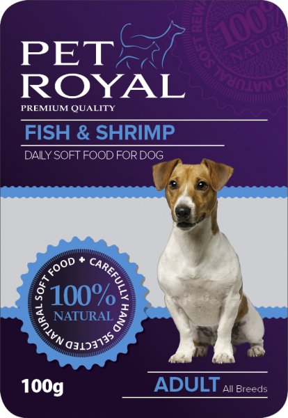 Pet Royal Dog ryba & krevety 100 g