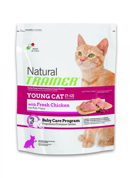 TRAINER Natural Cat Young kuřecí 1,5 kg