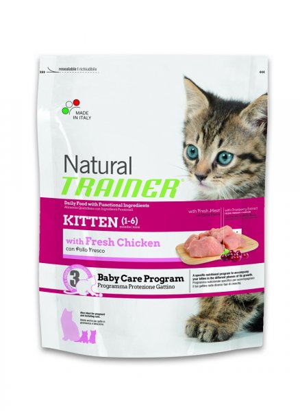 TRAINER Natural Cat Kitten kuřecí 1,5kg