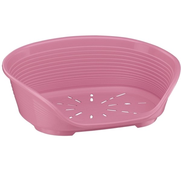 Plastový pelech Ferplast Siesta Deluxe 6 růžový