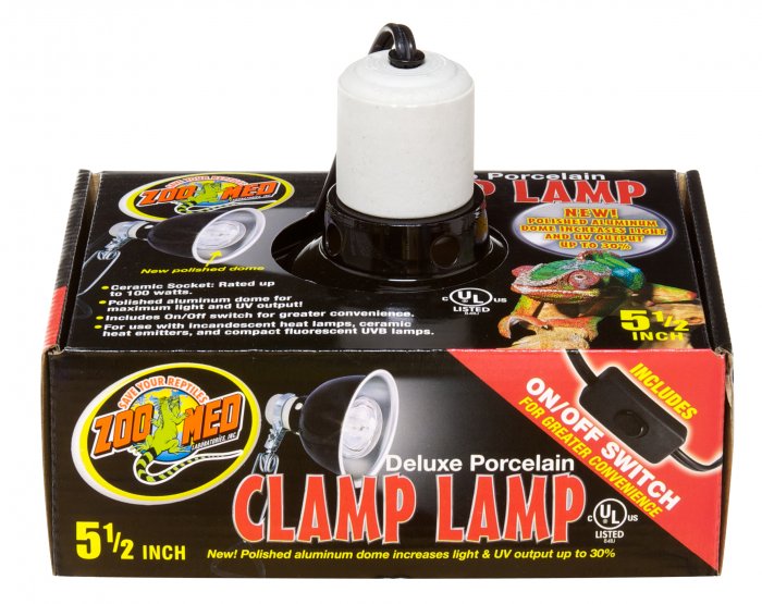 Zoo Med Deluxe Porcelain Clamp Lamp 150W 22cm