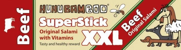 HUHU Bamboo SuperStick XXL hovězí 30g