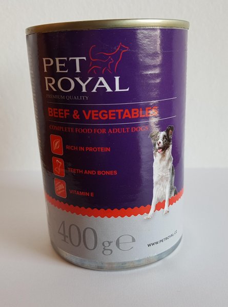 Pet Royal premium pate s hovězím a zeleninou 400g